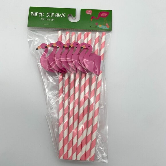 Summer Fun Junk Drawer Discontinued Flamingo Hawaiian Lot Drink Accessories NWT - Picture 4 of 4